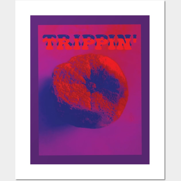 Trippin' Fruit DuoTone Psychedelic Wall Art by blckpage